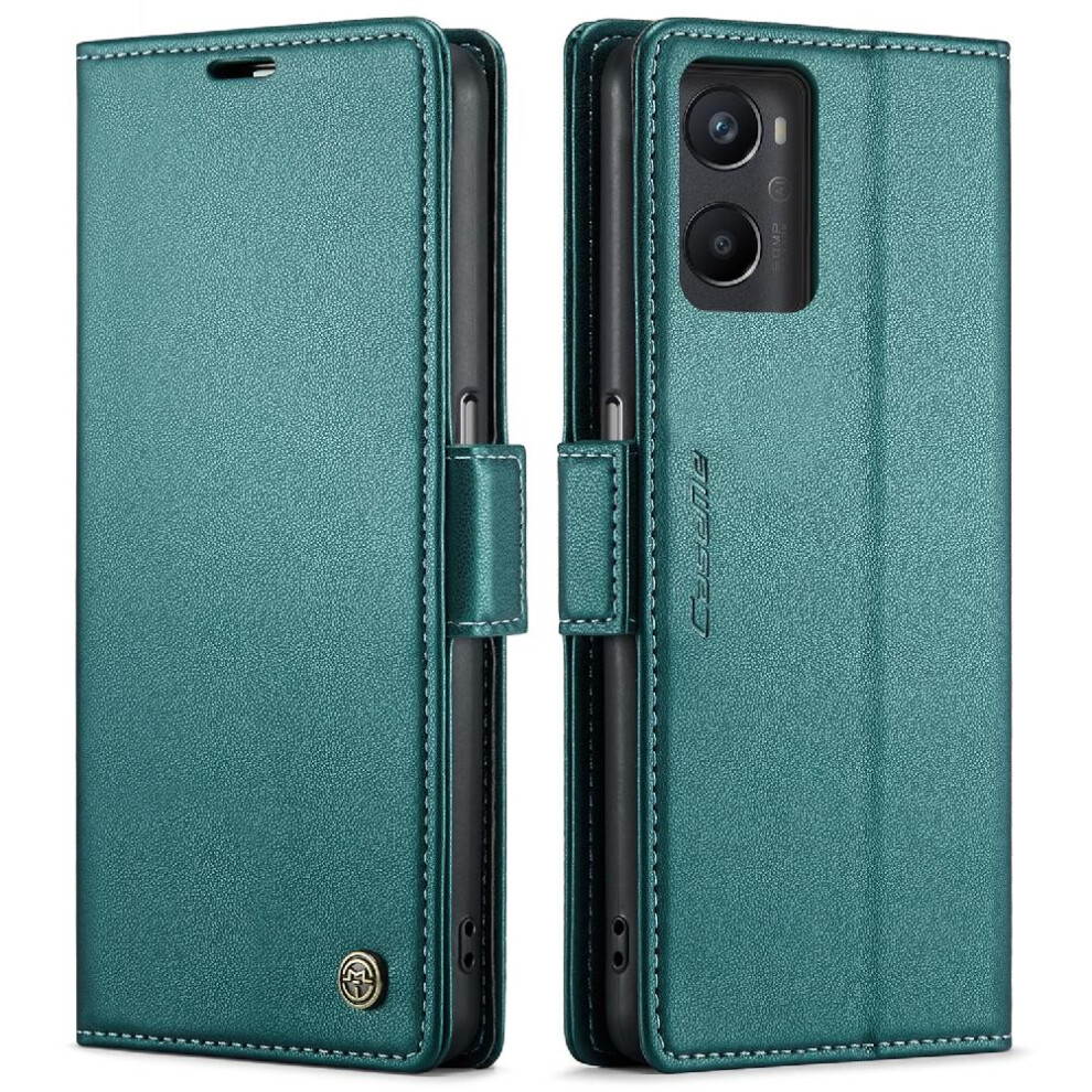 (Green) Caseme Case For Oppo A76 4G/A96 4G Anti Fraud Shockproof Case Kickstand Card Slot Wallet Case Green 764762659868