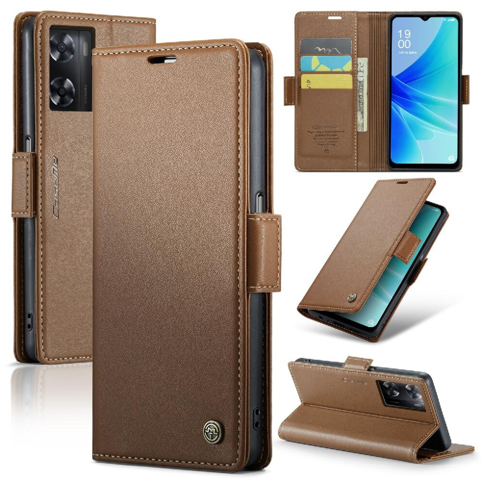 (Brown) Caseme Case For Oneplus Nord N20 Se 4G Wallet Case Kickstand Card Slot Shockproof Case Anti Fraud Brown 764762659943