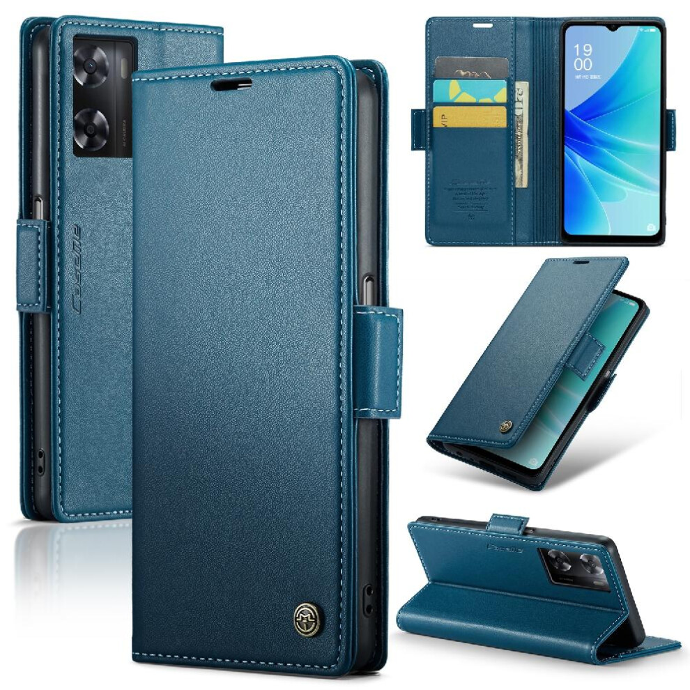 (Blue) Caseme Case For Oneplus Nord N20 Se 4G Wallet Case Kickstand Card Slot Shockproof Case Anti Fraud Blue 764762659936