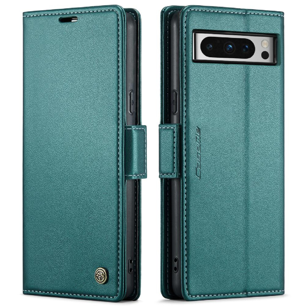 (Green) Caseme Case For Google Pixel 8 Pro Wallet Case Shockproof Case Kickstand Card Slot Anti Fraud Green 764762660222