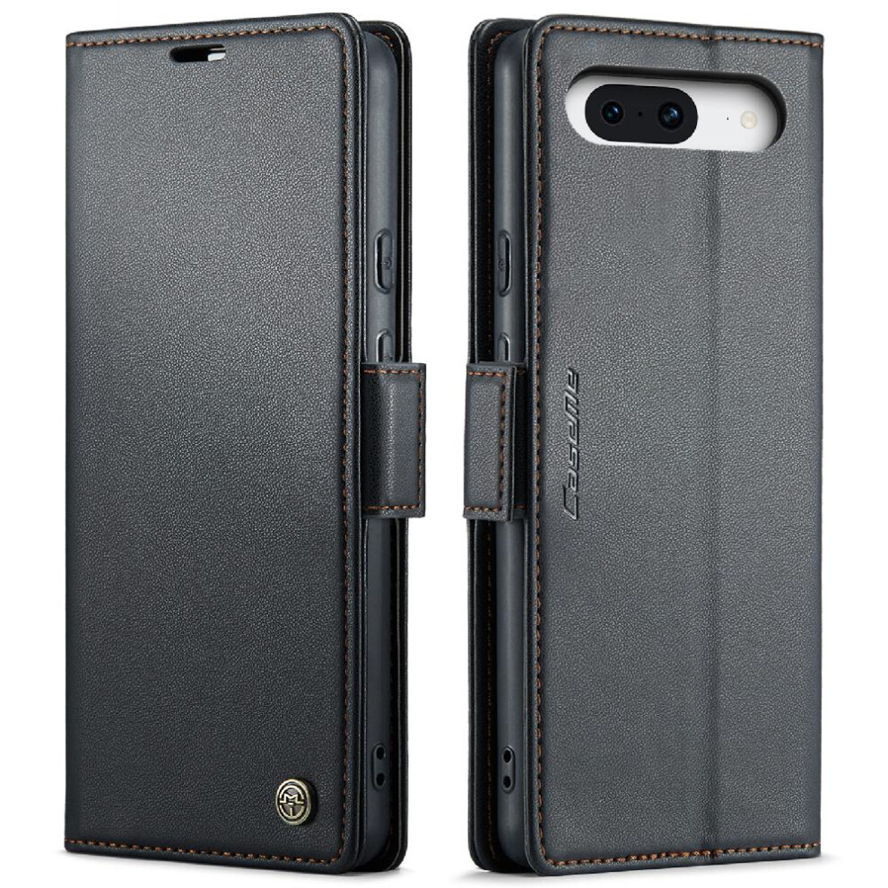 (Black) Caseme Case For Google Pixel 8A Wallet Case Card Slot Kickstand Shockproof Case Anti Fraud Black 764762660376