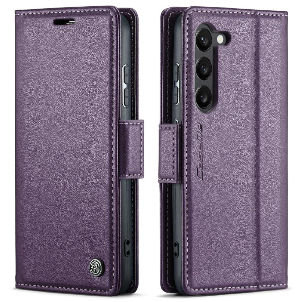 (Purple) Caseme Case For Samsung Galaxy S24 Kickstand Wallet Case Shockproof Case Card Slot Anti Fraud Purple 764762660758