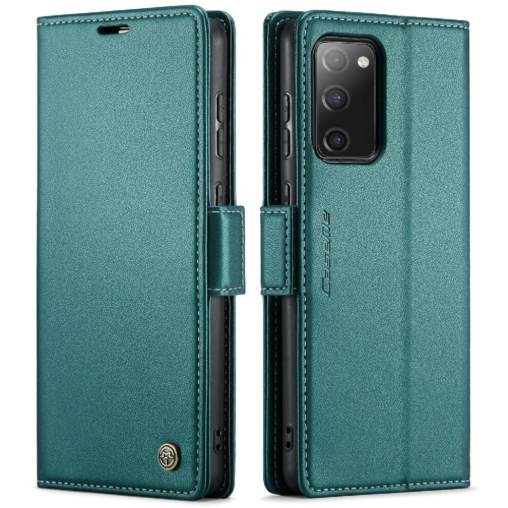 Gangxun (Green) Caseme Case For Samsung Galaxy S20 Fe Shockproof Case Wallet Case Kickstand Card Slot Anti Fraud Green