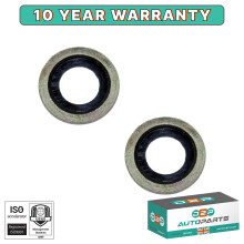 Peugeot Volvo Land Rover Mini Suzuki Oil Drain Sump Plug Washers/Seal Ring X2
