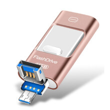 128gb Flash Drive, 4-in-1 Usb C-shaped Memory Stick, Photo Stick External Storage Thumb Drive Compatible With Iphone Ipad Android Computer.