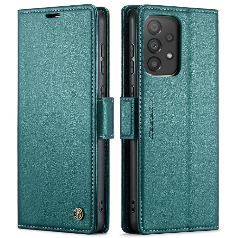 (Green) Caseme Case For Samsung Galaxy A33 5G Kickstand Card Slot Wallet Case Shockproof Case Anti Fraud Green 764762662684