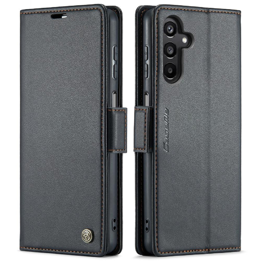 (Black) Caseme Case For Samsung Galaxy A15 4G/5G Wallet Case Card Slot Kickstand Anti Fraud Shockproof Case Black 764762662950