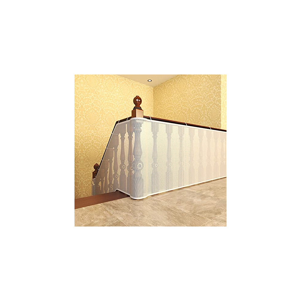 Wuyue Hua Child Safety Net, Balcony, Patios And Railing Stairs Netting, 3 Metres Safe Rail Net For Kids/Pet/Toy, Sturdy Mesh