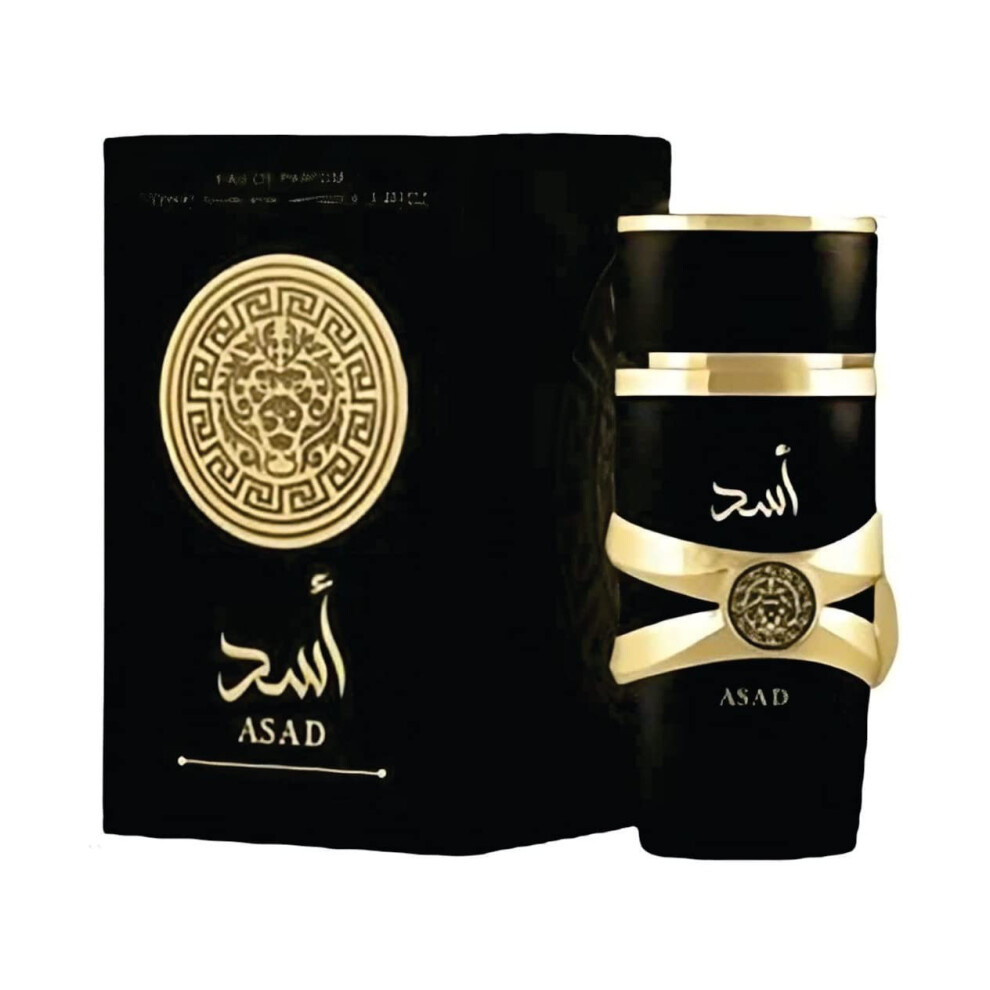 Asad Perfume 100ml, Asad Eau De Parfum EDP Men Perfume, Vanilla, Tobacco and Oud Fragrance Perfume, Asad Arabian