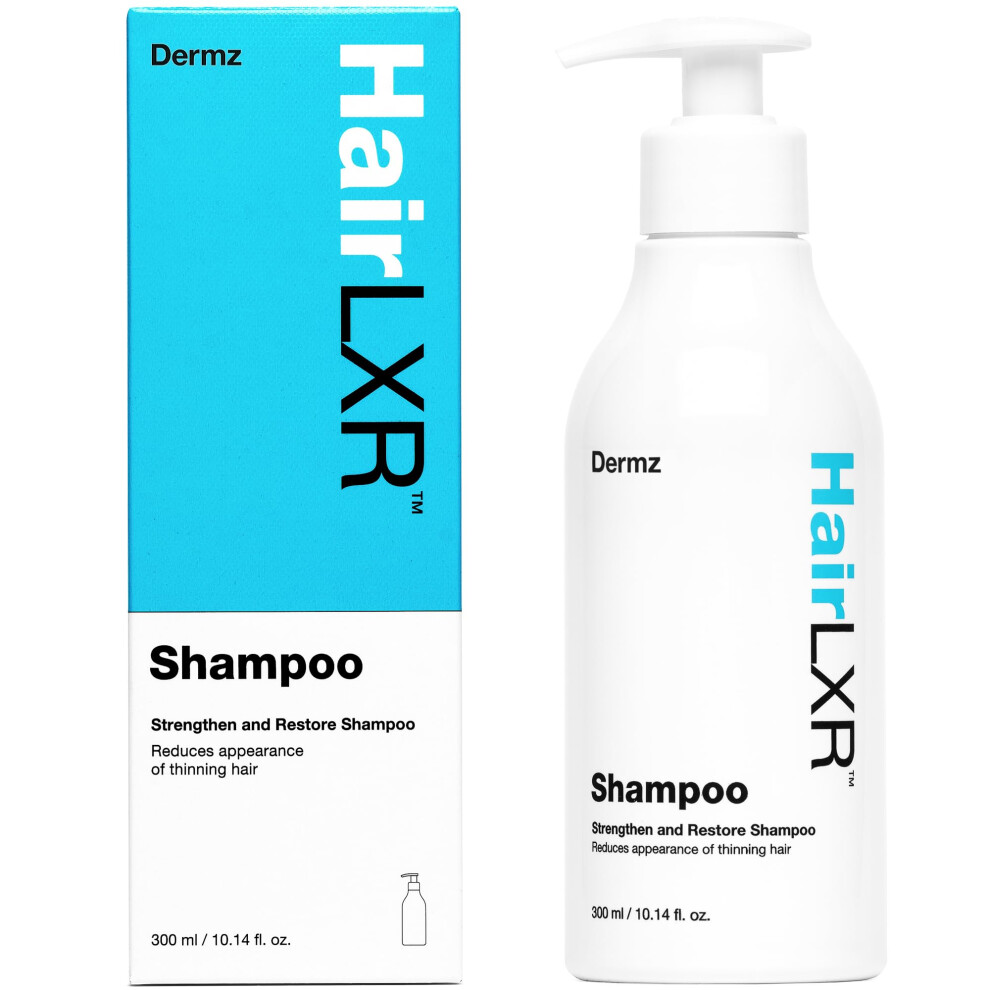 Dermz Hairlxr Anti-Hair Loss Shampoo: Strengthens Brittle Hair Prone To Fall-Out Or Telogen Effluvium - Repairs Weakened Hair