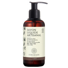 - Coffee Infused Liquid Soap, Certified Organic, Minimal Ingredients, Suitable for Sensitive Skin & Hair - Face, Hand,
