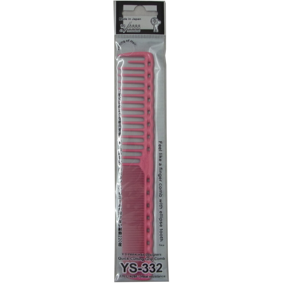 Y.s.park Ys Park 332 Long Hair Fine Tooth Professional Hair Comb Pink