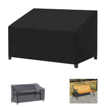 Garden Bench Covers 2 Seater, Bench Covers Waterproof Heavy Duty Waterproof, Windproof, Anti-UV,Rip Proof 600D Oxford