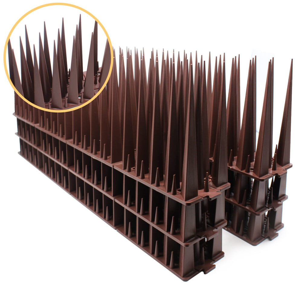 Bird Spikes Bird Deterrent Spikes with 10cm Long Spike for Pigeons Keep Birds Cats Squirrels Away Anti Birds Fence