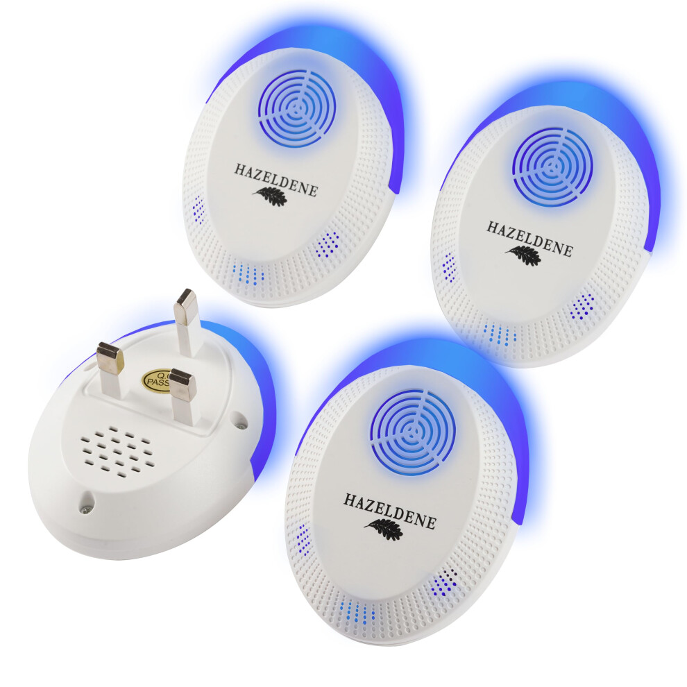 4 Pack Ultrasonic Pest Repeller | Woodlice Repellent | Ultrasonic Mouse Repeller plug in Pest Control for Mouse Rat