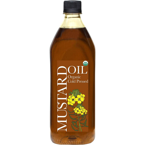 Organic Mustard Oil, Cold Pressed (1L)