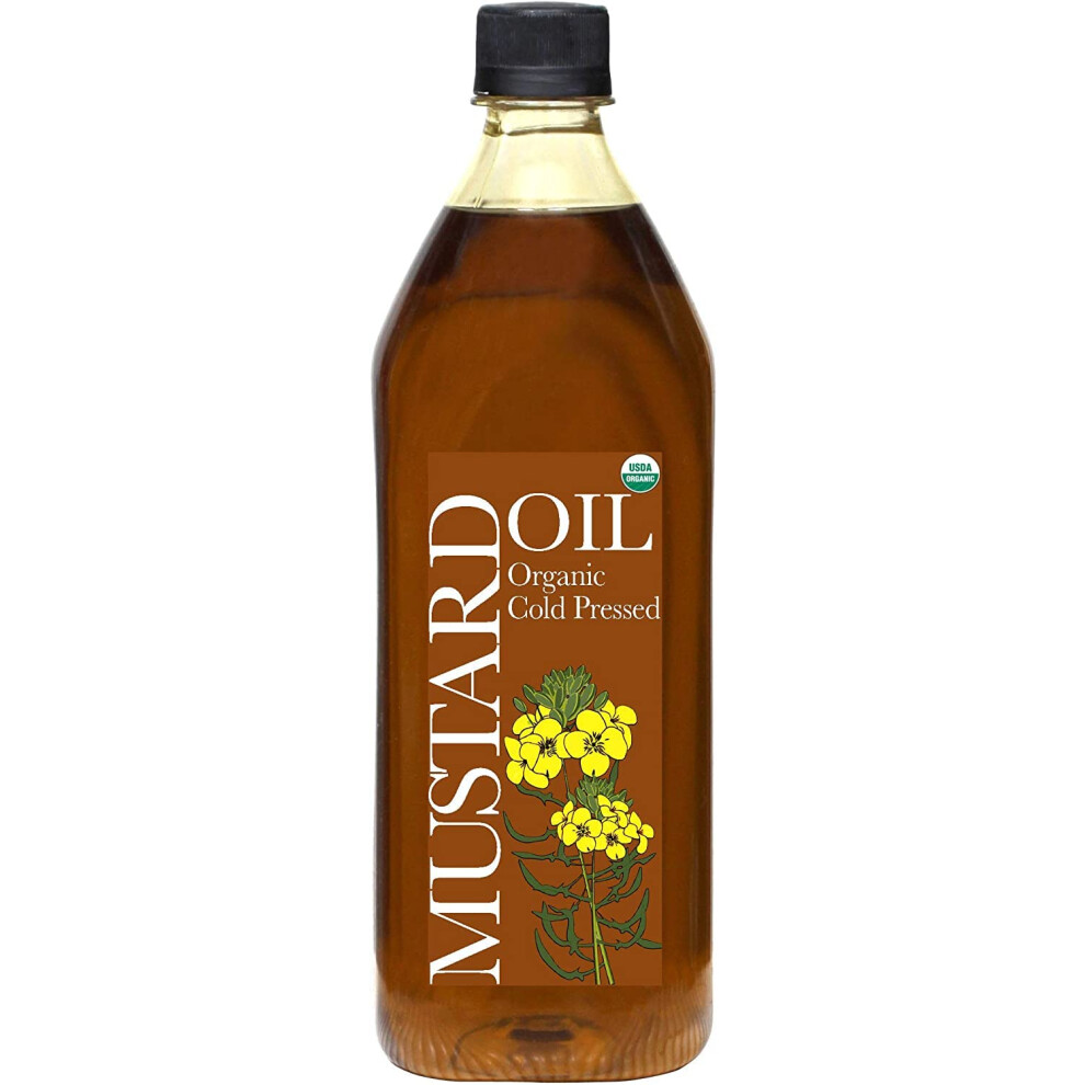 Organic Mustard Oil, Cold Pressed (1L)