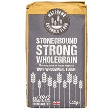 Matthews Cotswold Traditional Stoneground Strong Wholegrain Flour | 14.5% Protein | Specialty | Artisanal | Milled in