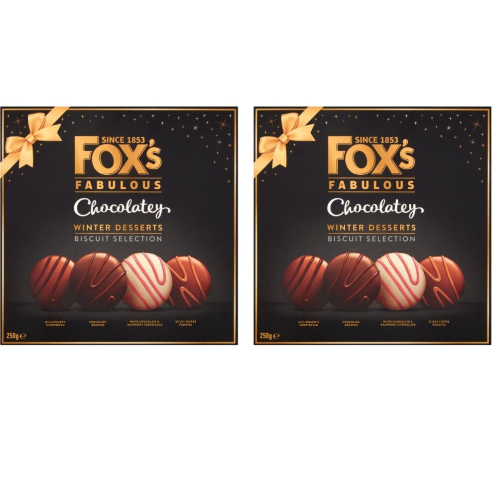 Fox's Fabulous Chocolatey Winter Desserts Biscuit Selection 250G X2 Multipack