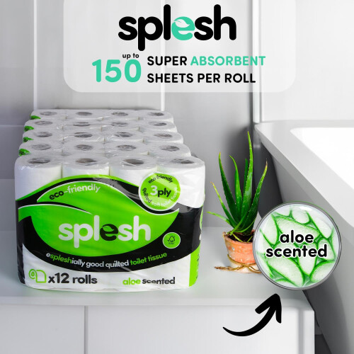 Cusheen Splesh by Cusheen Toilet Roll Bulk Buy (48 Pack) 2