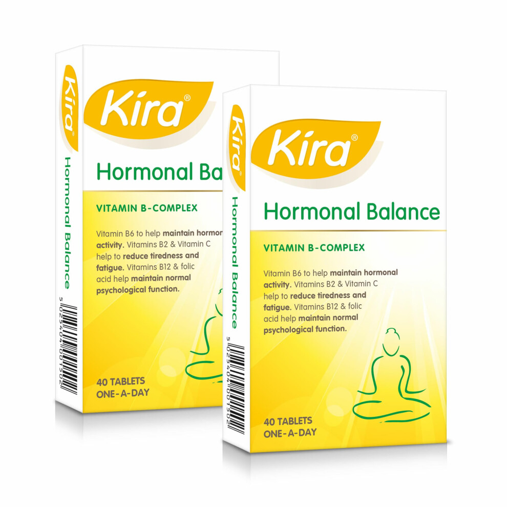 Kira Hormonal Balance | 80 Film Coated Tablets | Vitamin B-Complex, Vitamin C And Folic Acid | Hormonal Balance For Women, Mental Performance