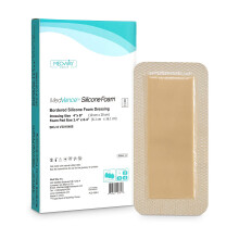 MedVanceTM Silikon - Bordered Silicone Haftender Schaumverband Größe 4AX8A (24x 64 Pad) 5er Pack