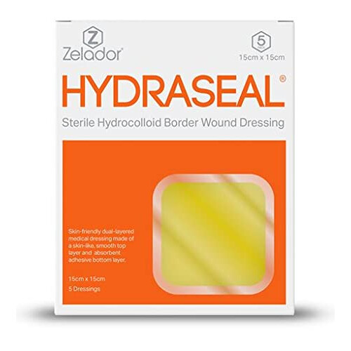 Hydrocolloid Dressing Large Size Selection (15x15cm x 5)