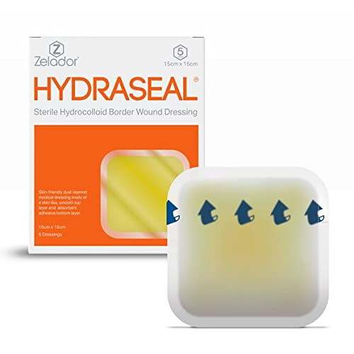 Hydrocolloid Dressing Large Size Selection (15x15cm x 5) 1