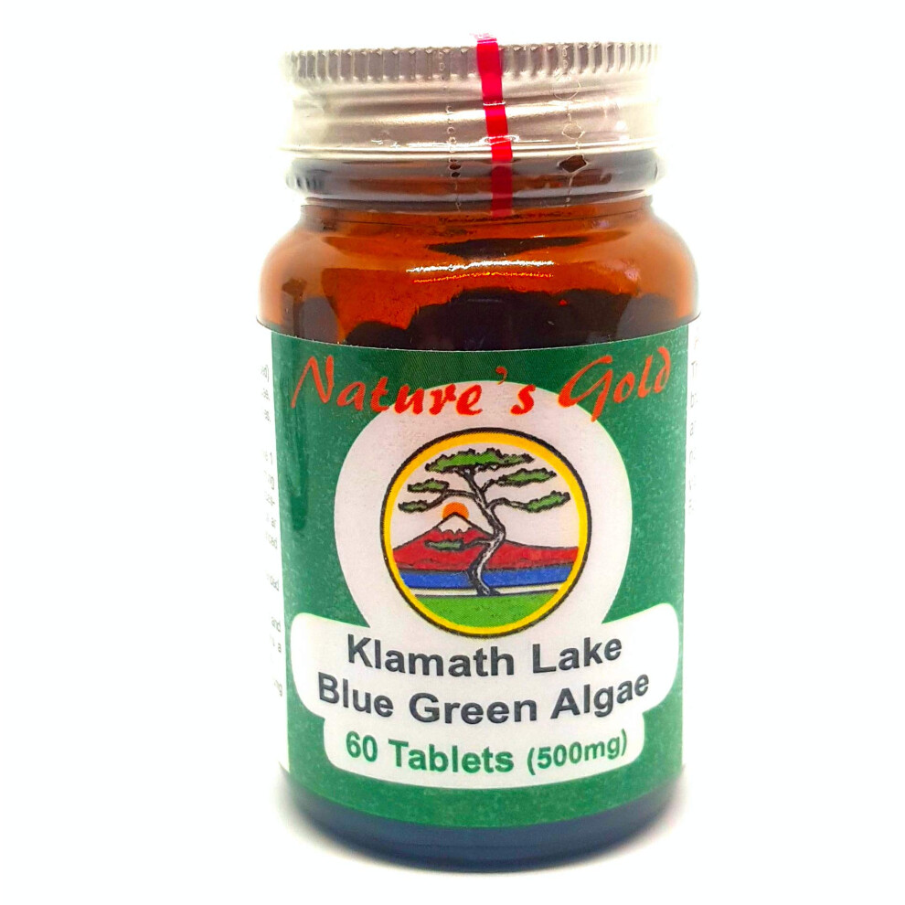 Nature's Gold Organic Klamath Lake Blue-Green Algae 500Mg, 60 Tablets | Rich In Amino Acids, Vitamins & Chlorophyll (Vegan)