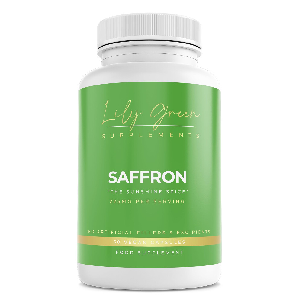 Lily Green Supplements Green Lily | Saffron Supplement 225Mg Per Serving | 60 Vegan Capsules | High Strength Antioxidant | Mood Support - The
