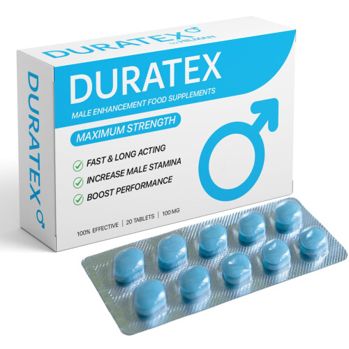 DURATEX by Hilman Blue Pills for Men Endurance - Premium Strong 100mg Tablets for Enhanced Stamina Firm Performance