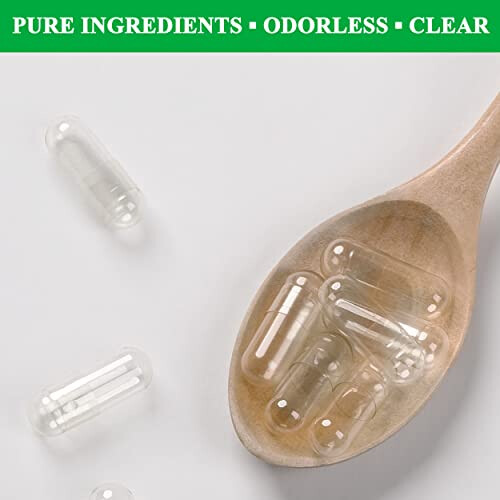 Size 000 Empty Capsules Vegetarian (500 Count) Bundle with Micro Lab Spoon with Powder Tamper, Compatible with Capsule 1