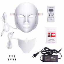 7colors Led Light Facial Mask Therapy Anti Acne Brighten Tighten Beauty Device