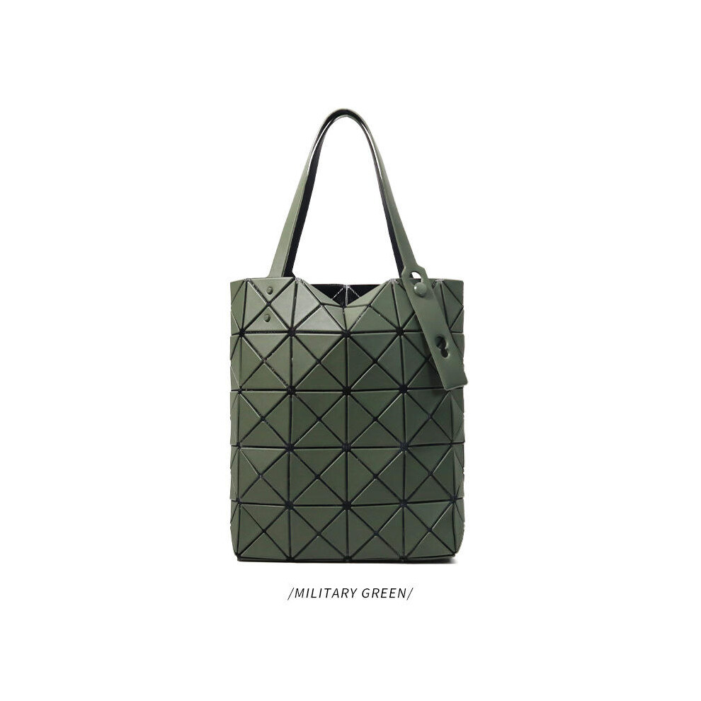 (January new color large army green) Original Quality New Rhombus Bag Lifetime Mini Small Square Box Wild Four Packets Fashion Mini Ladies Handbags