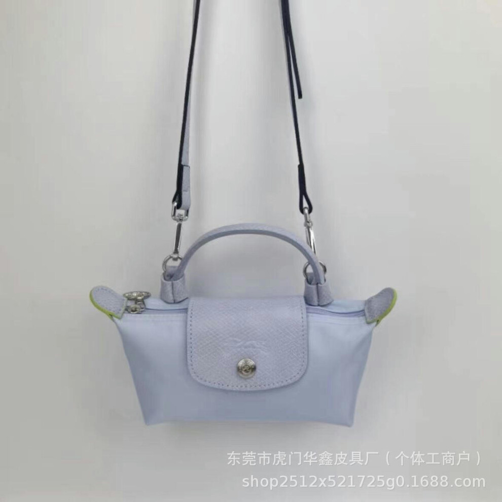 (Mini Taro Purple, Pole with the shoulder strap) Faron I In Mini Dumpling Bag Coin Mobile Phone Bag, Shoulder Oblique Span Handbag With Pores, Shoulde