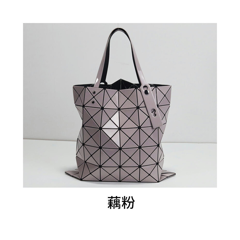 (Lao powder (with logo), 34*34) Lifetime Original Bag 2024 New Summer Shoulder Bag Classic Six -Grid Women's Bag Geometric Rhombus Handbag Bag