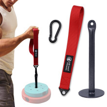 Fitness Arm Wrestling Training Strap Belt with Loading Pin Forearm Exercise Equipment Strengthener and Power Trainer for