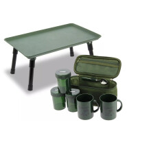 Carp Fishing Bivvy Table Heavy Duty Polypropylene Camping + Brew Kit Bag