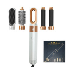 5 in 1 Hair Dryer Hot Comb Set Professional Curling Iron Hair Straightener Styling Tool