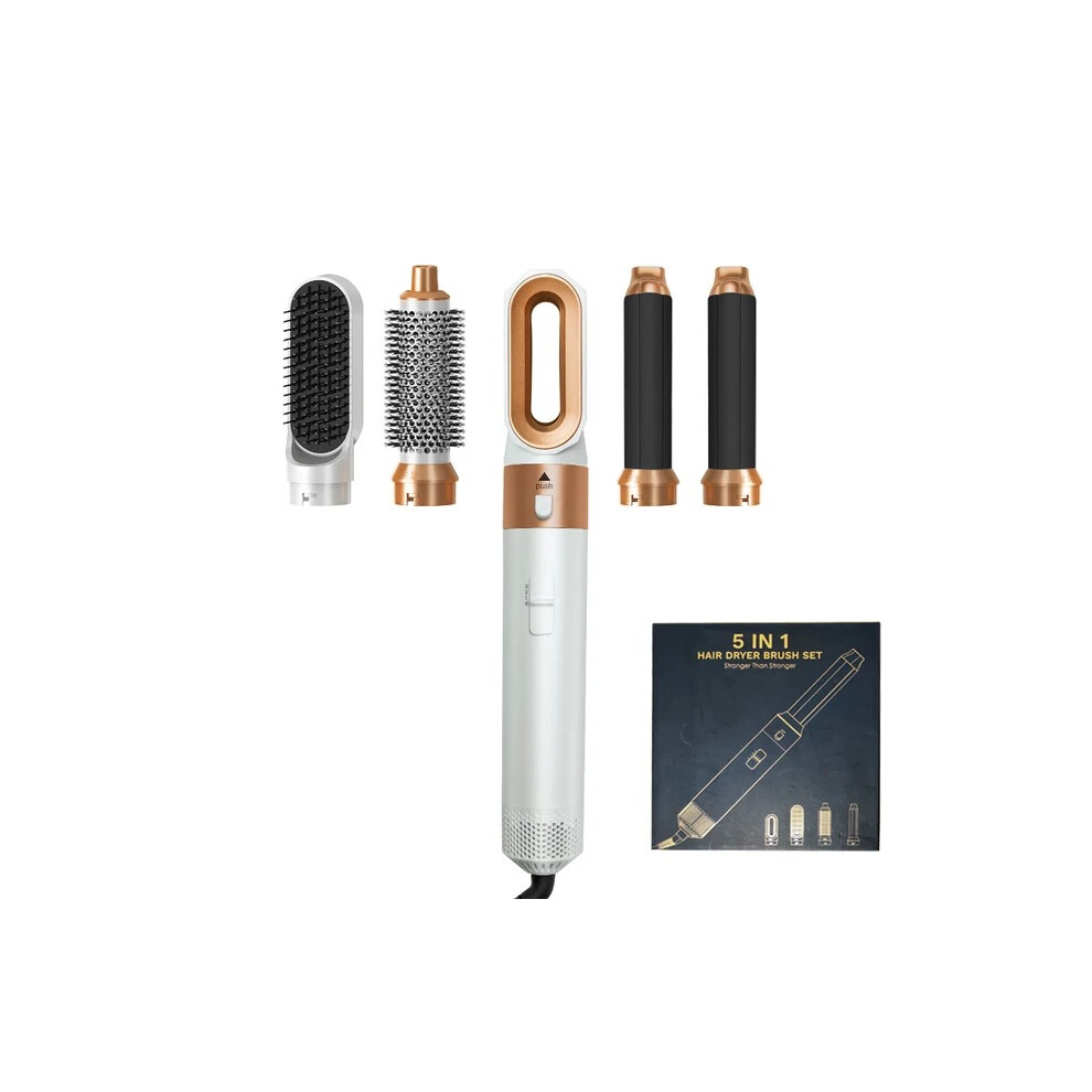 5 in 1 Hair Dryer Hot Comb Set Professional Curling Iron Hair Straightener Styling Tool