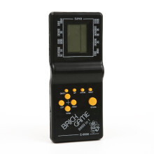 (Black) Children Retro Game Consoles Big Screen Tetris Electronic Toys Interesting