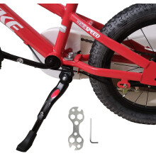 Adjustable Kickstand For Kids Bikes - Aluminum Alloy Center Mount For 16-20 Inch Bicycles