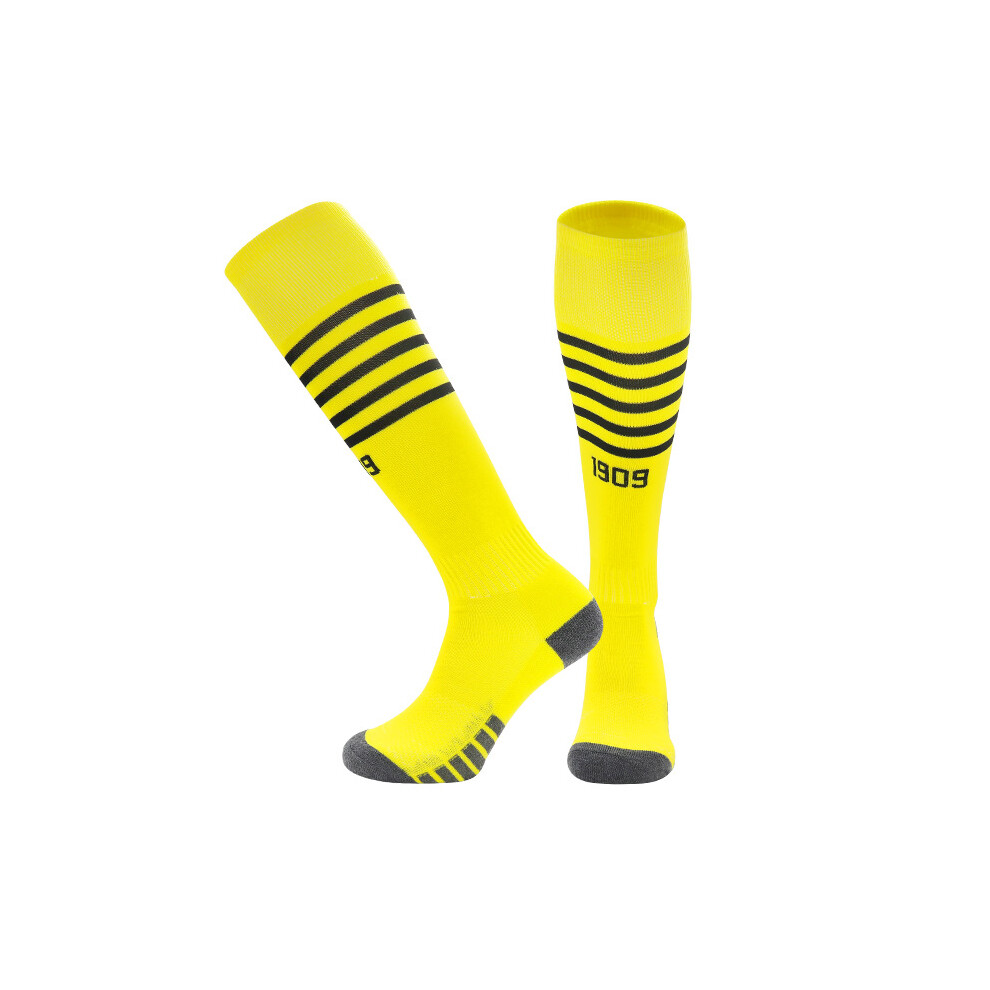 (Home, Kids(EU 30-36)) 23 Season Football Socks For Borussia Dortmund Kids & Adults Training Sport Racing Stocking