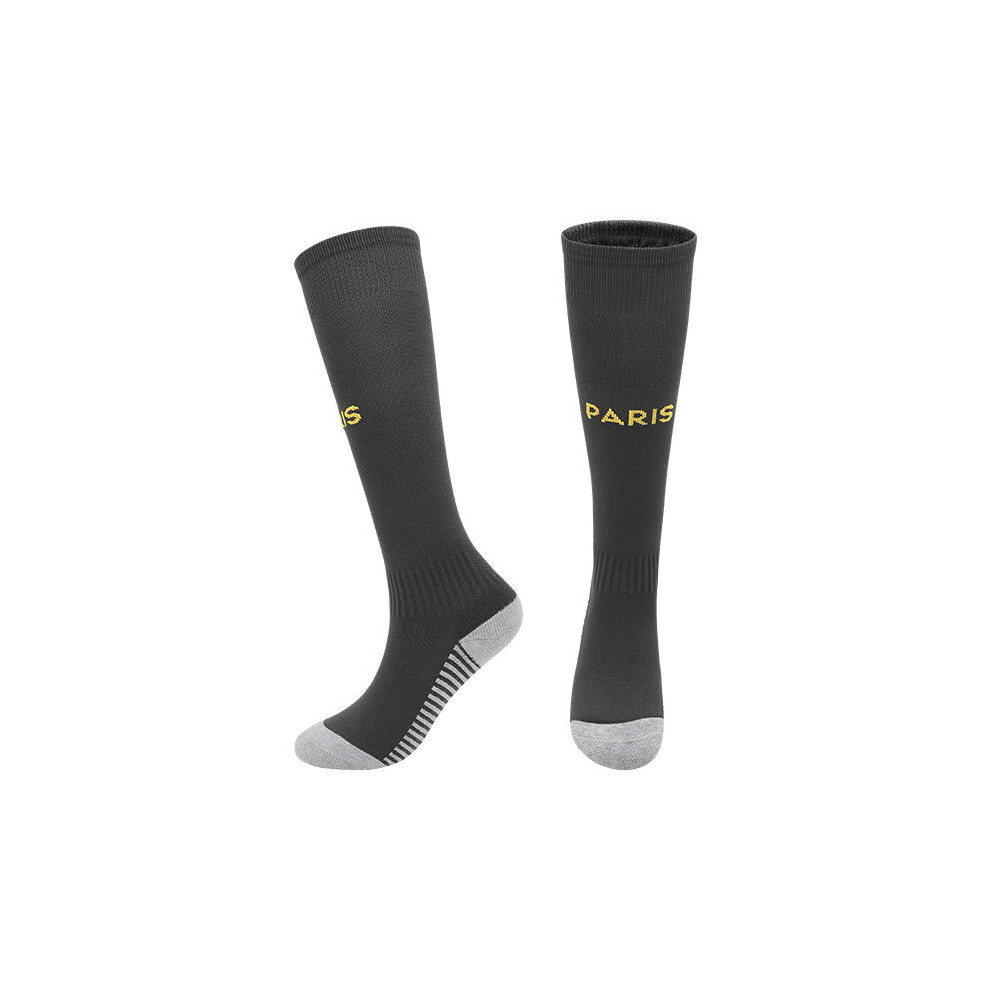 (Black, Kids(EU 30-36)) 23 Season Football Socks For PARIS Away Kids & Adults Training Sport Racing Stocking