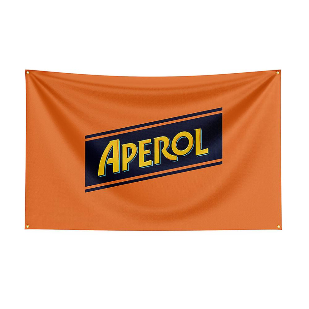 (A, 60 x 90cm) 3x5 Aperols Flag Polyester Printed Alcohol Banner For Decor