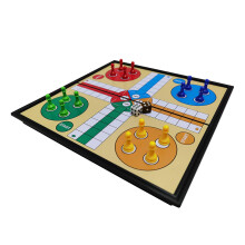 Portable Magnetic Ludo Board Games Folding Flight Game Flying Chess Entertainment Educational Gift For Children Students Adults Family Home School Tra