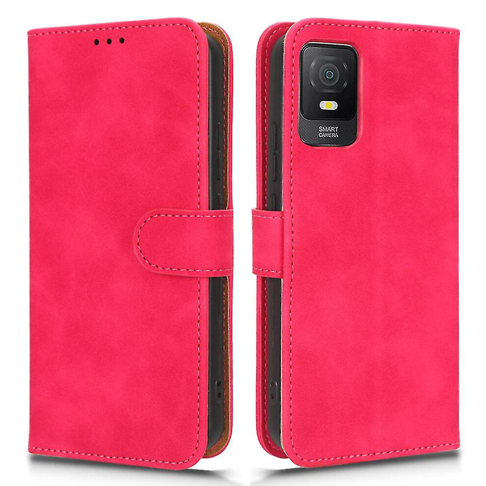 (Rose) For Tcl 403 Mobile Phone Case Stand Wallet Shockproof Tpu pu Leather Phone Cover