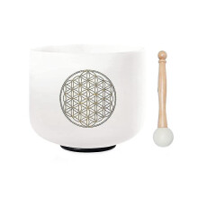 528hz 8 Inch Flower Of Life Crystal Singing Bowl Meditation Sound Bath Sound Healing Chakra Singing  (dp)