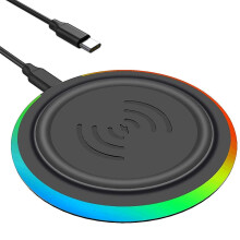 15w Wireless Charger For Galaxy S23 Ultra S22 S21 S20 Fe S10 S9 S8, Wireless Charger Pad Phone Cha