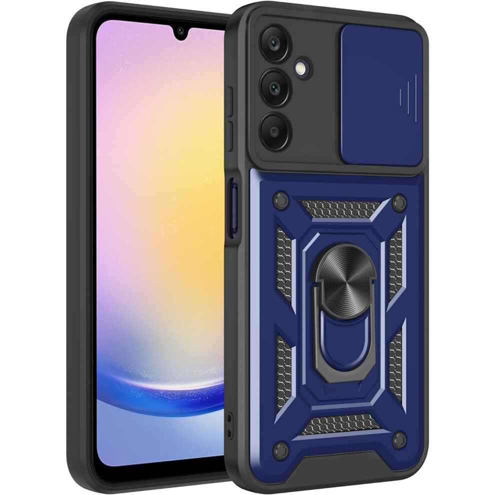 (Blue) Samsung Galaxy A25 Dual Layer Shockproof Phone Cover Blue 5056298020225